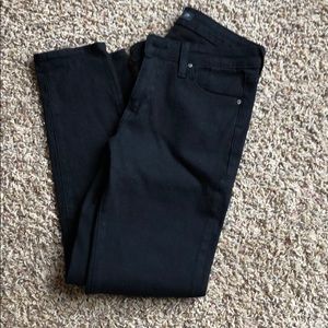 Black skinny denim